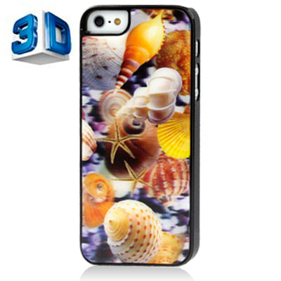 3D Effects Style Conch Pattern Plastic Case for iPhone 5 & 5s & SE
