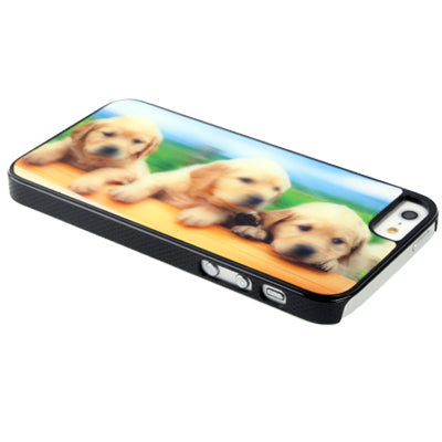 3D Effects Style Dogs Pattern Plastic Case for iPhone 5 & 5s & SE