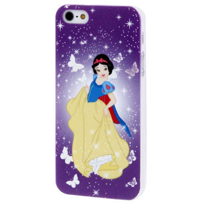 Ultra Slim Snow White Pattern Fluorescent Light Frosted Plastic Case for iPhone 5