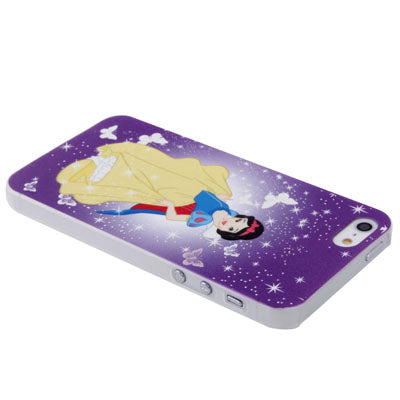 Ultra Slim Snow White Pattern Fluorescent Light Frosted Plastic Case for iPhone 5