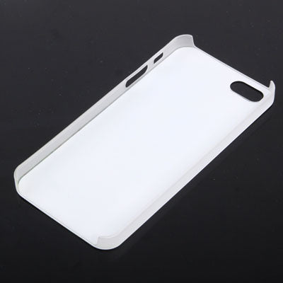 Ultra Slim Snow White Pattern Fluorescent Light Frosted Plastic Case for iPhone 5
