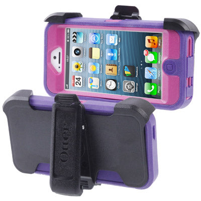 Defender Series Drip / Dust / Scratches Proof Protective Shell with Belt Clip for iPhone 5(Purple)