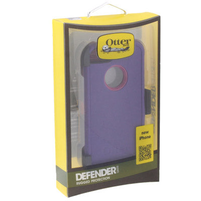 Defender Series Drip / Dust / Scratches Proof Protective Shell with Belt Clip for iPhone 5(Purple)