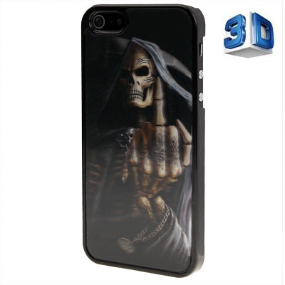 3D Effects Style Skull Pattern Plastic Case for iPhone 5 & 5s & SE