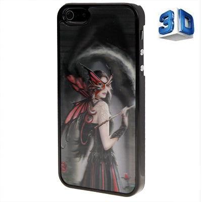 3D Effects Style Beauty Pattern Plastic Case for iPhone 5 & 5s & SE
