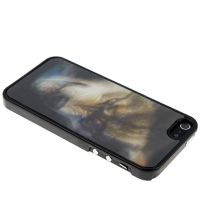 3D Effects Style Wolf Head Pattern Plastic Case for iPhone 5 & 5s & SE