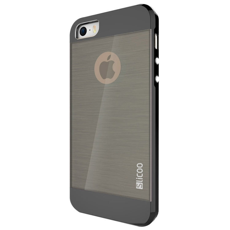 Slicoo Brushed Texture Electroplating Combination Case for iPhone 5S