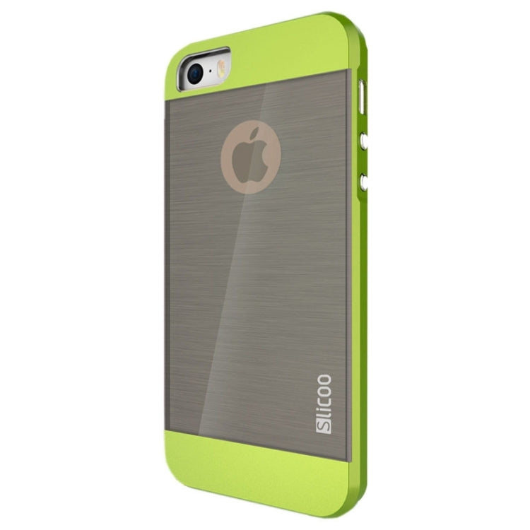 Slicoo Brushed Texture Electroplating Combination Case for iPhone 5S
