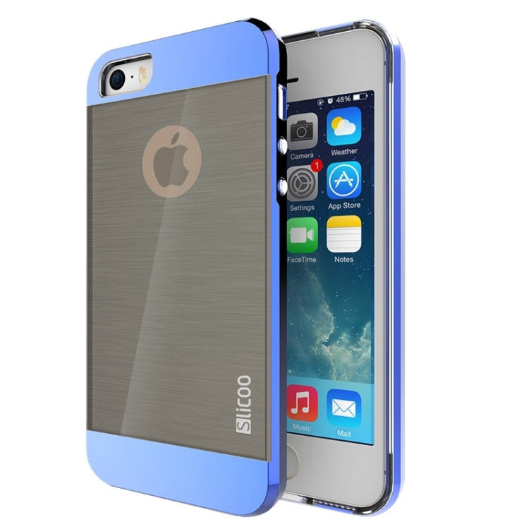 Slicoo Brushed Texture Electroplating Combination Case for iPhone 5S
