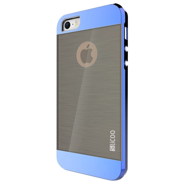 Slicoo Brushed Texture Electroplating Combination Case for iPhone 5S