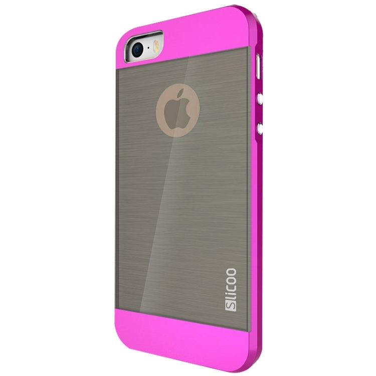 Slicoo Brushed Texture Electroplating Combination Case for iPhone 5S