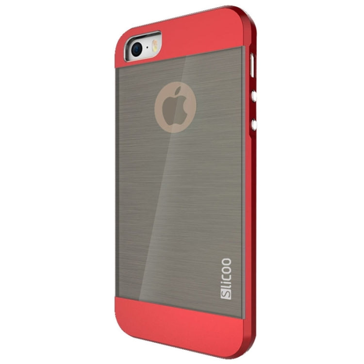 Slicoo Brushed Texture Electroplating Combination Case for iPhone 5S