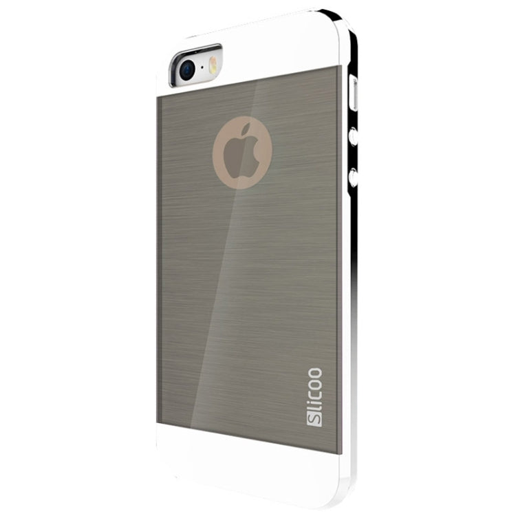 Slicoo Brushed Texture Electroplating Combination Case for iPhone 5S