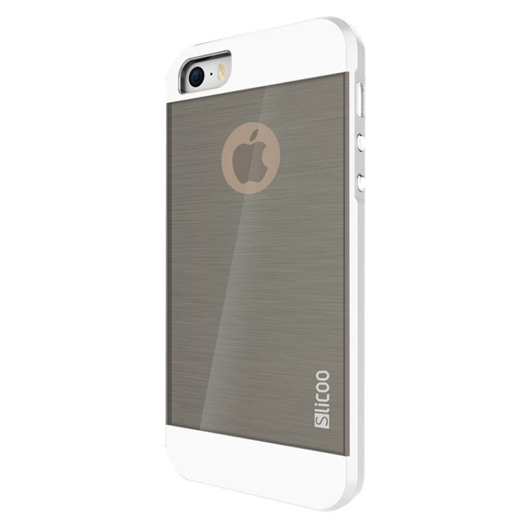 Slicoo Brushed Texture Electroplating Combination Case for iPhone 5S