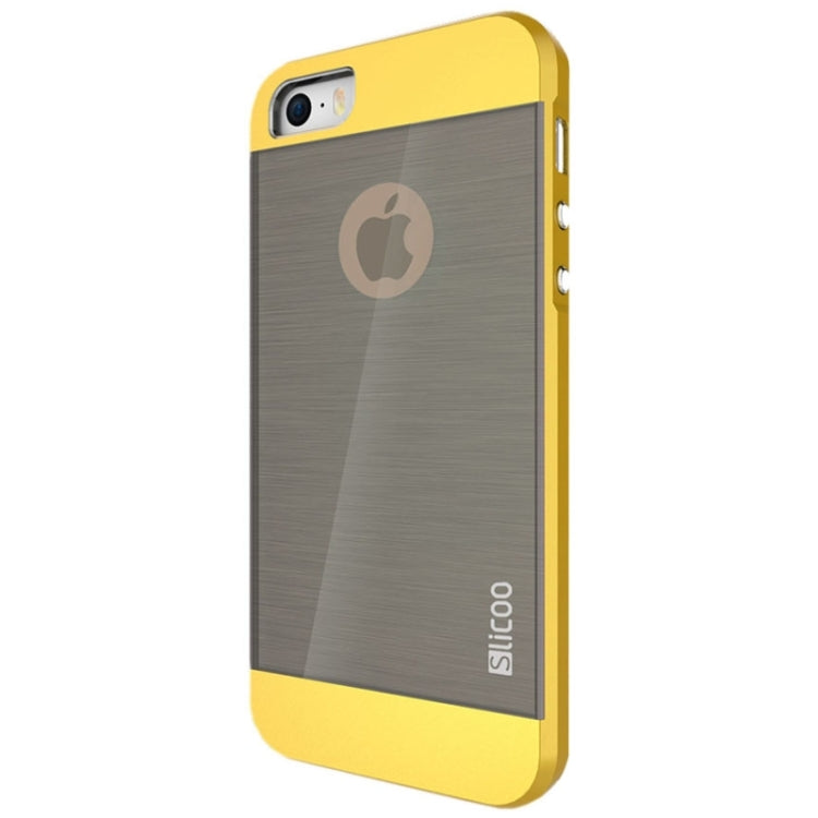 Slicoo Brushed Texture Electroplating Combination Case for iPhone 5S