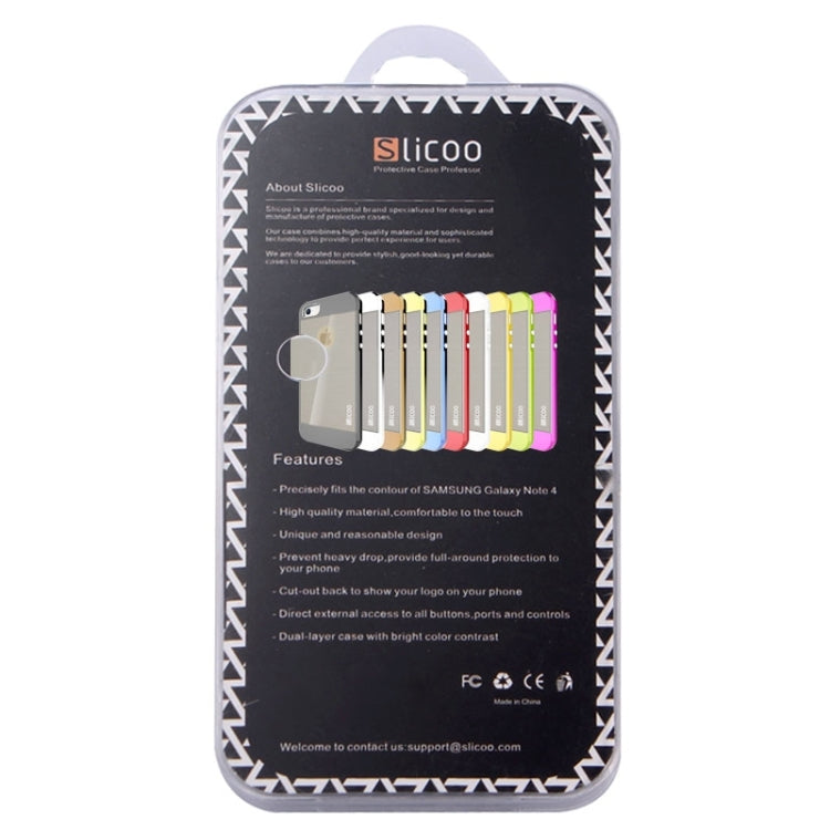 Slicoo Brushed Texture Electroplating Transparent Combination Case for iPhone 5S