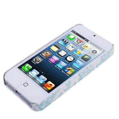 Propitious Clouds Pattern Plastic Case for iPhone 5(Blue)