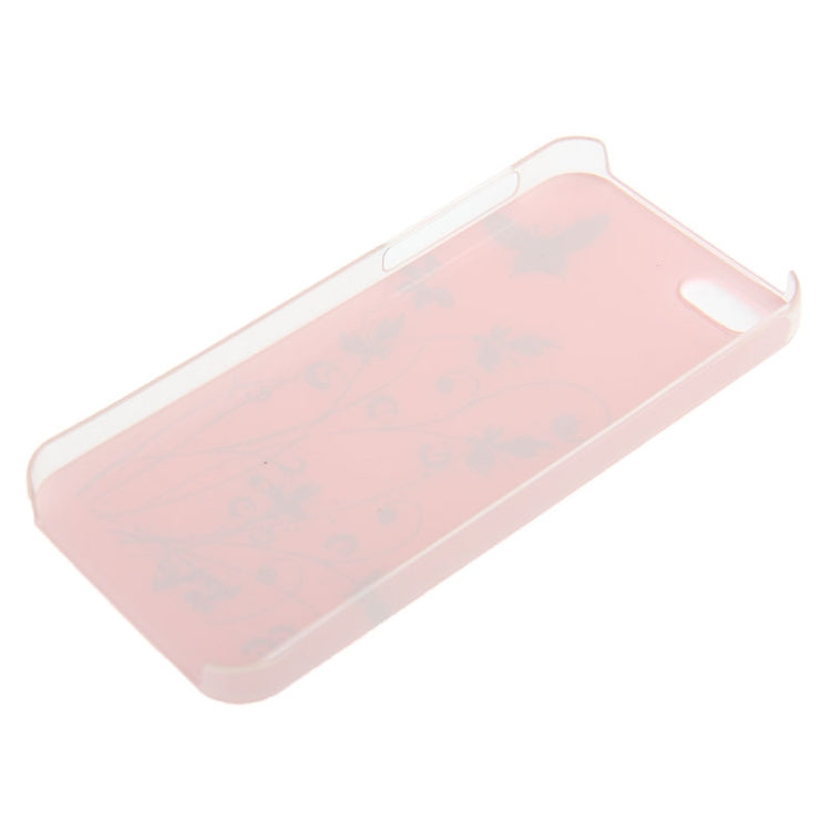 Butterfly Pattern Smooth Surface Plastic Case for iPhone 5 & 5s & SE