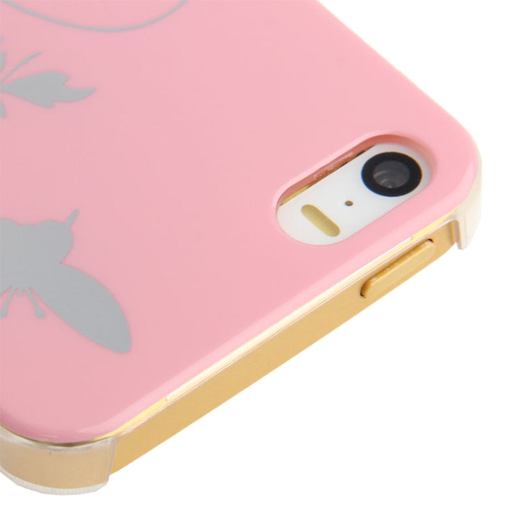 Butterfly Pattern Smooth Surface Plastic Case for iPhone 5 & 5s & SE