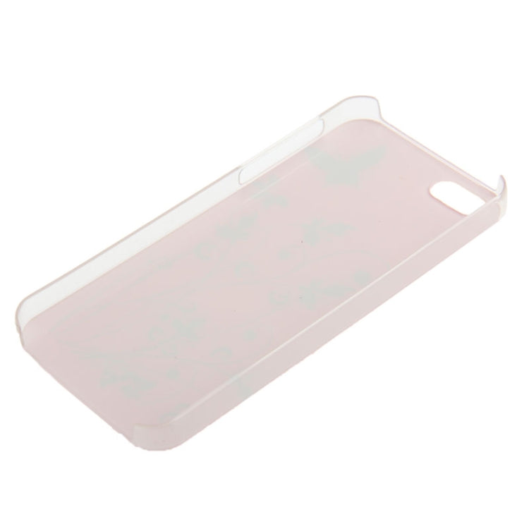 Butterfly Pattern Smooth Surface Plastic Case for iPhone 5 & 5s & SE
