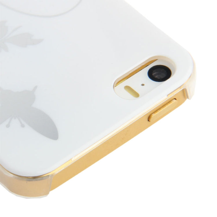 Butterfly Pattern Smooth Surface Plastic Case for iPhone 5 & 5s & SE