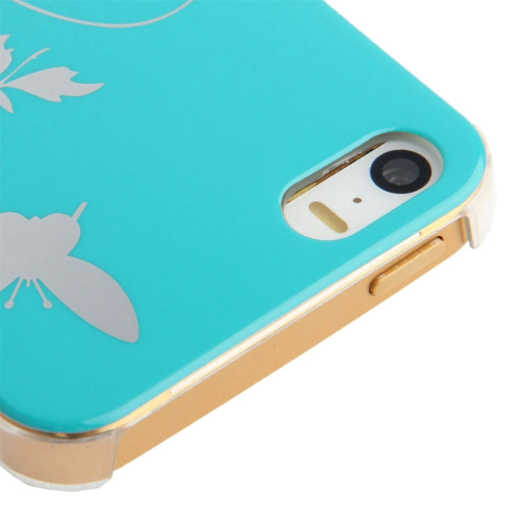 Butterfly Pattern Smooth Surface Plastic Case for iPhone 5 & 5s & SE