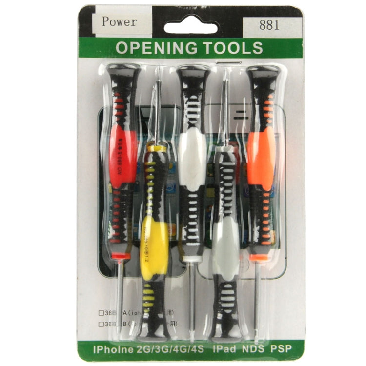 Universal 5 in 1 Micro Turn Hand Tools Screwdrivers for Apple iPhone / Blackberry Other Mobile Phone