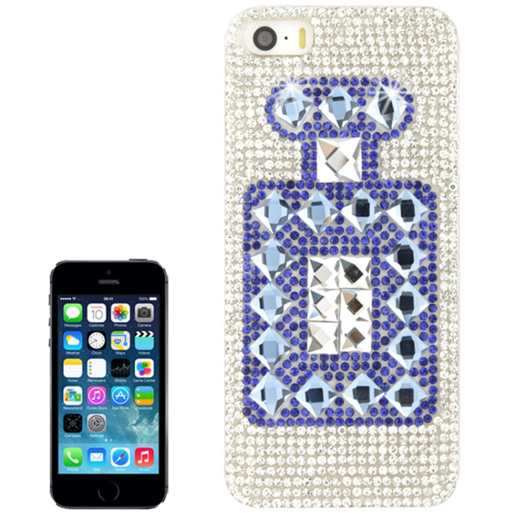Perfume Bottle Pattern Diamond Encrusted Crystal Case for iPhone 5 & 5s & SE
