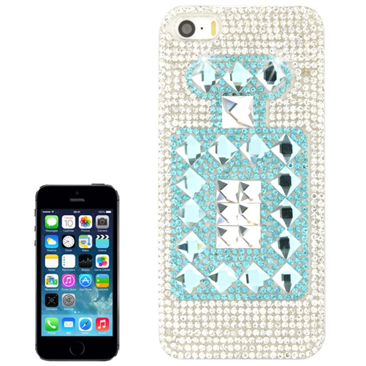 Perfume Bottle Pattern Diamond Encrusted Crystal Case for iPhone 5 & 5s & SE