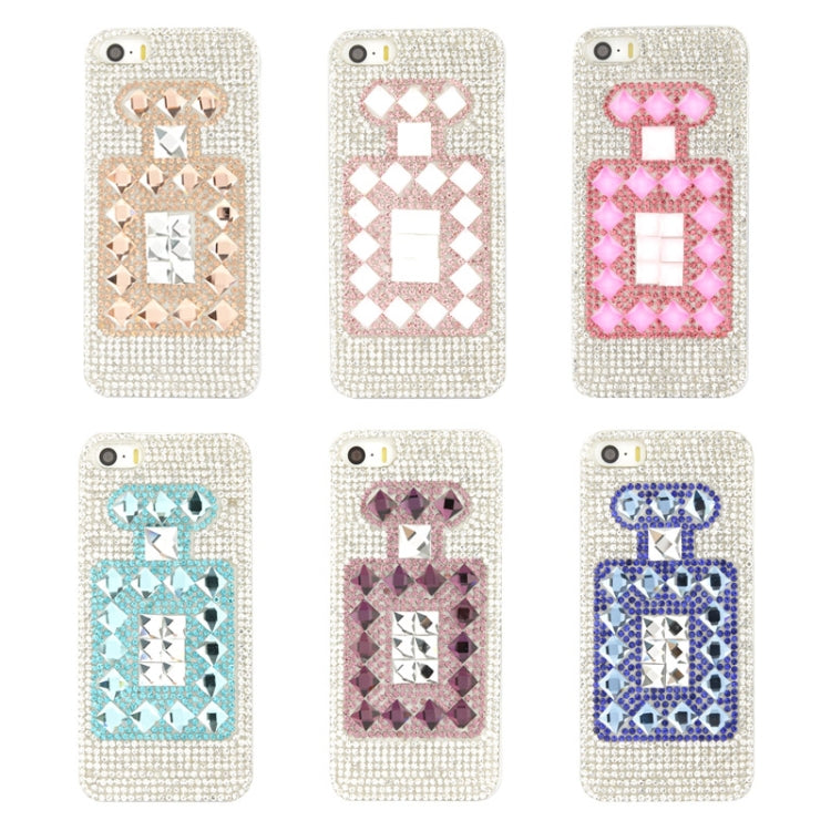 Perfume Bottle Pattern Diamond Encrusted Crystal Case for iPhone 5 & 5s & SE