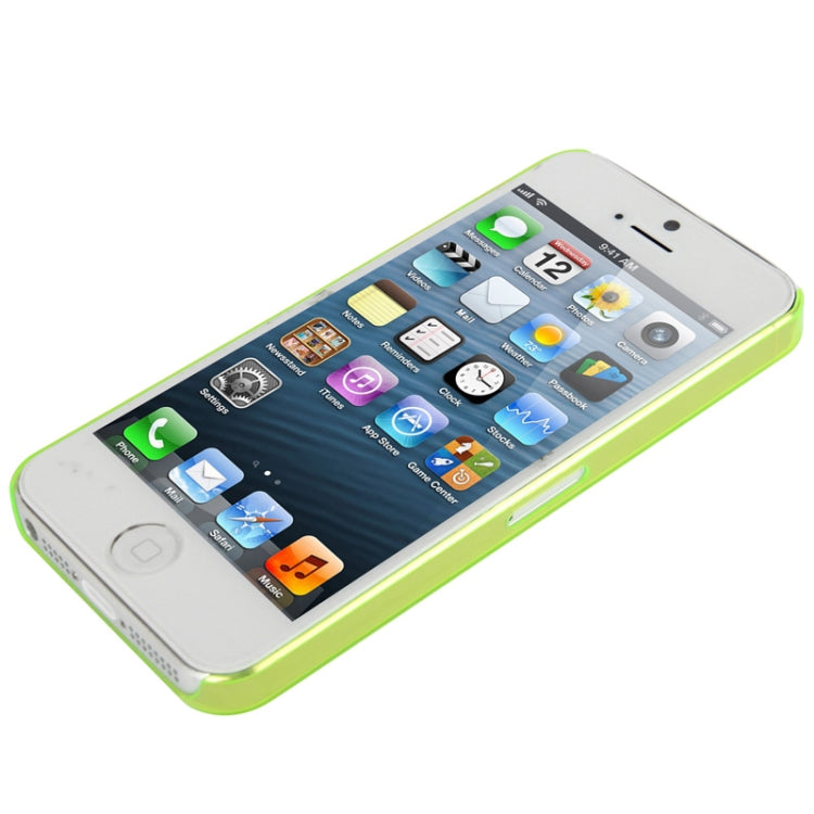 0.7mm Ultra Thin Liquid Cubed Geometric Pattern Translucent Plastic Case for iPhone 5 & 5s & SE