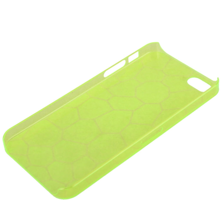 0.7mm Ultra Thin Liquid Cubed Geometric Pattern Translucent Plastic Case for iPhone 5 & 5s & SE