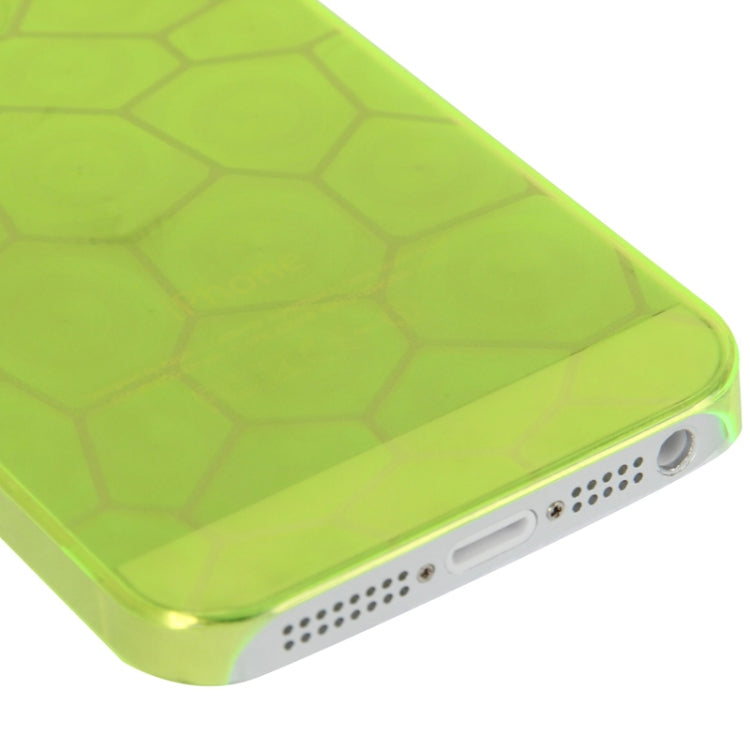 0.7mm Ultra Thin Liquid Cubed Geometric Pattern Translucent Plastic Case for iPhone 5 & 5s & SE