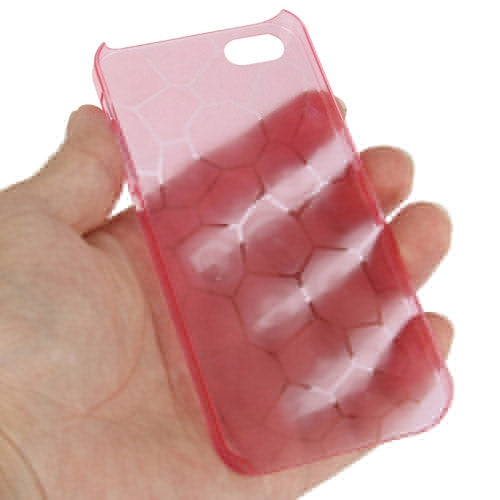 0.7mm Ultra Thin Liquid Cubed Geometric Pattern Translucent Plastic Case for iPhone 5 & 5s & SE
