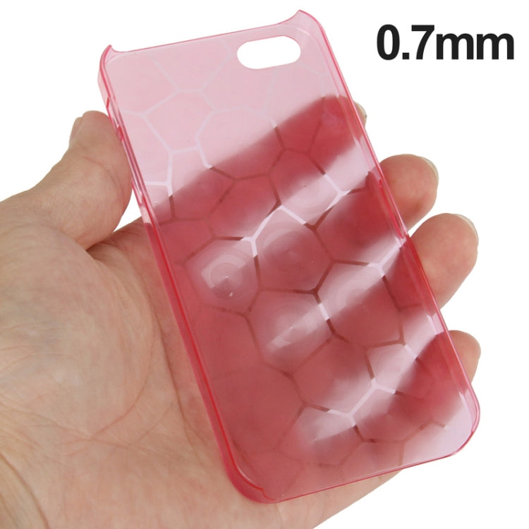 0.7mm Ultra Thin Liquid Cubed Geometric Pattern Translucent Plastic Case for iPhone 5 & 5s & SE