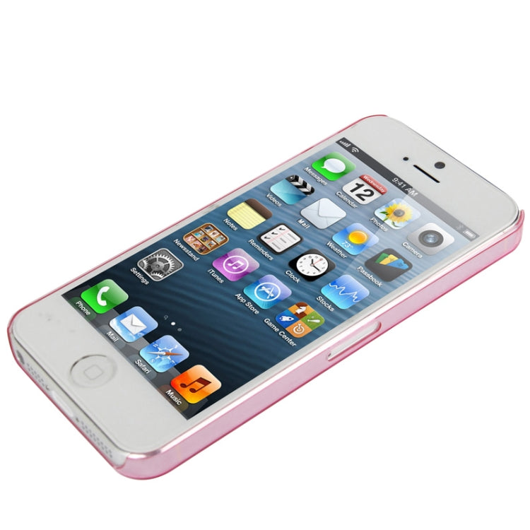 0.7mm Ultra Thin Liquid Cubed Geometric Pattern Translucent Plastic Case for iPhone 5 & 5s & SE