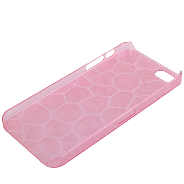 0.7mm Ultra Thin Liquid Cubed Geometric Pattern Translucent Plastic Case for iPhone 5 & 5s & SE