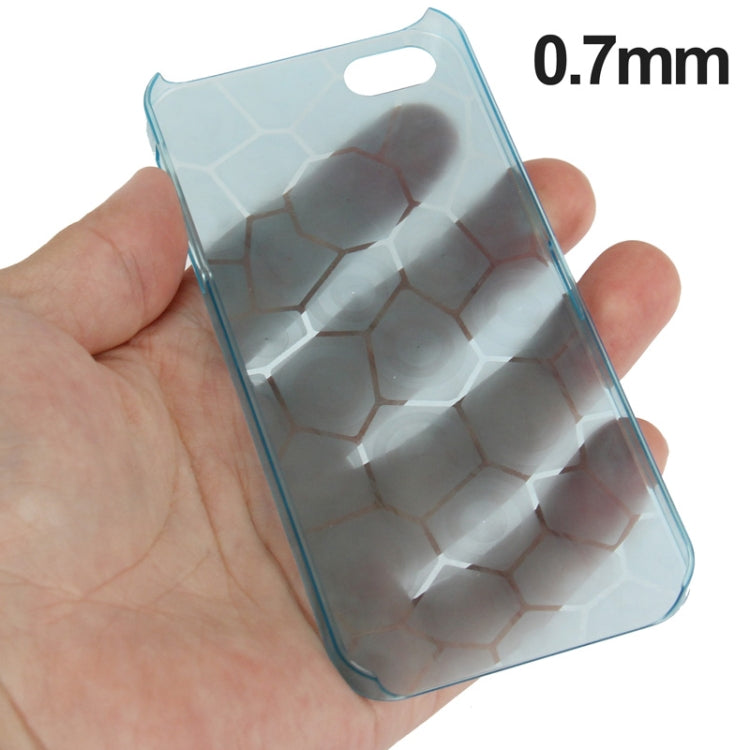 0.7mm Ultra Thin Liquid Cubed Geometric Pattern Translucent Plastic Case for iPhone 5 & 5s & SE