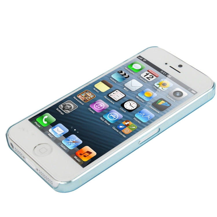 0.7mm Ultra Thin Liquid Cubed Geometric Pattern Translucent Plastic Case for iPhone 5 & 5s & SE