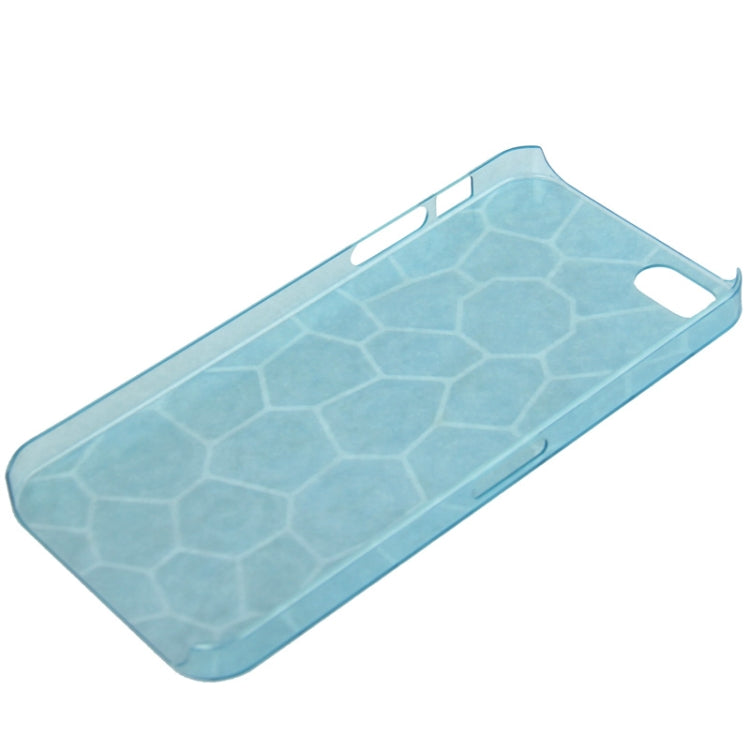 0.7mm Ultra Thin Liquid Cubed Geometric Pattern Translucent Plastic Case for iPhone 5 & 5s & SE