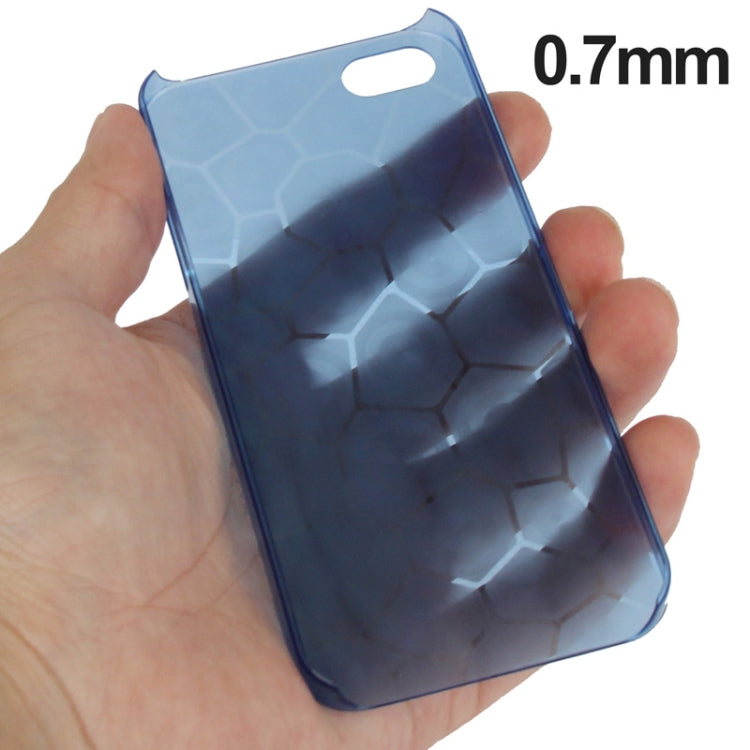 0.7mm Ultra Thin Liquid Cubed Geometric Pattern Translucent Plastic Case for iPhone 5 & 5s & SE