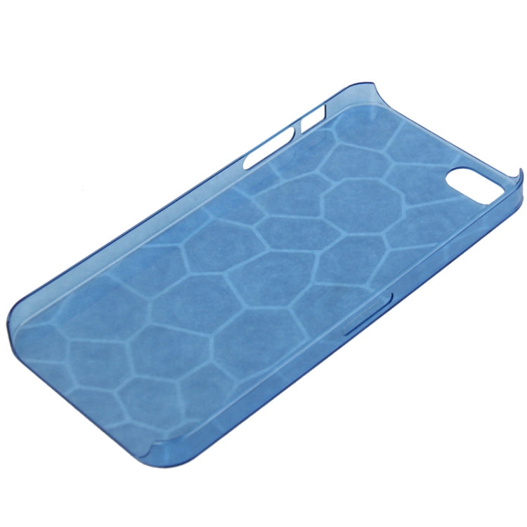 0.7mm Ultra Thin Liquid Cubed Geometric Pattern Translucent Plastic Case for iPhone 5 & 5s & SE