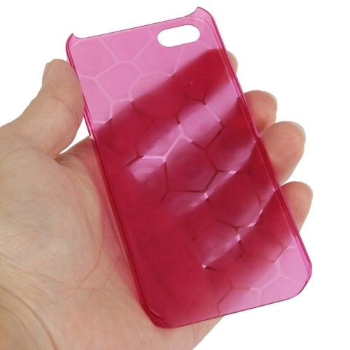 0.7mm Ultra Thin Liquid Cubed Geometric Pattern Translucent Plastic Case for iPhone 5 & 5s & SE