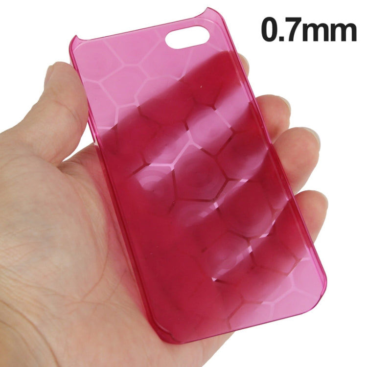 0.7mm Ultra Thin Liquid Cubed Geometric Pattern Translucent Plastic Case for iPhone 5 & 5s & SE