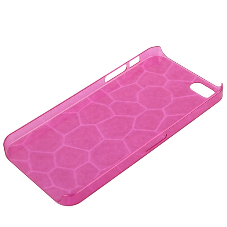0.7mm Ultra Thin Liquid Cubed Geometric Pattern Translucent Plastic Case for iPhone 5 & 5s & SE