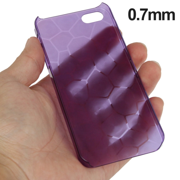 0.7mm Ultra Thin Liquid Cubed Geometric Pattern Translucent Plastic Case for iPhone 5 & 5s & SE