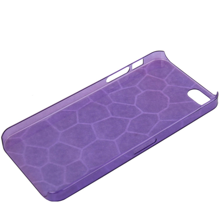 0.7mm Ultra Thin Liquid Cubed Geometric Pattern Translucent Plastic Case for iPhone 5 & 5s & SE