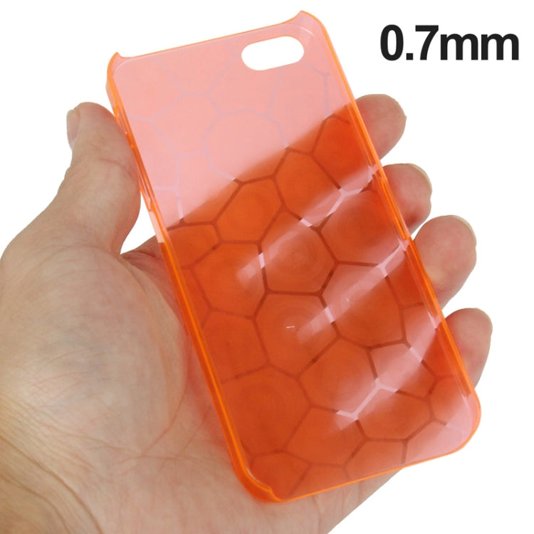 0.7mm Ultra Thin Liquid Cubed Geometric Pattern Translucent Plastic Case for iPhone 5 & 5s & SE