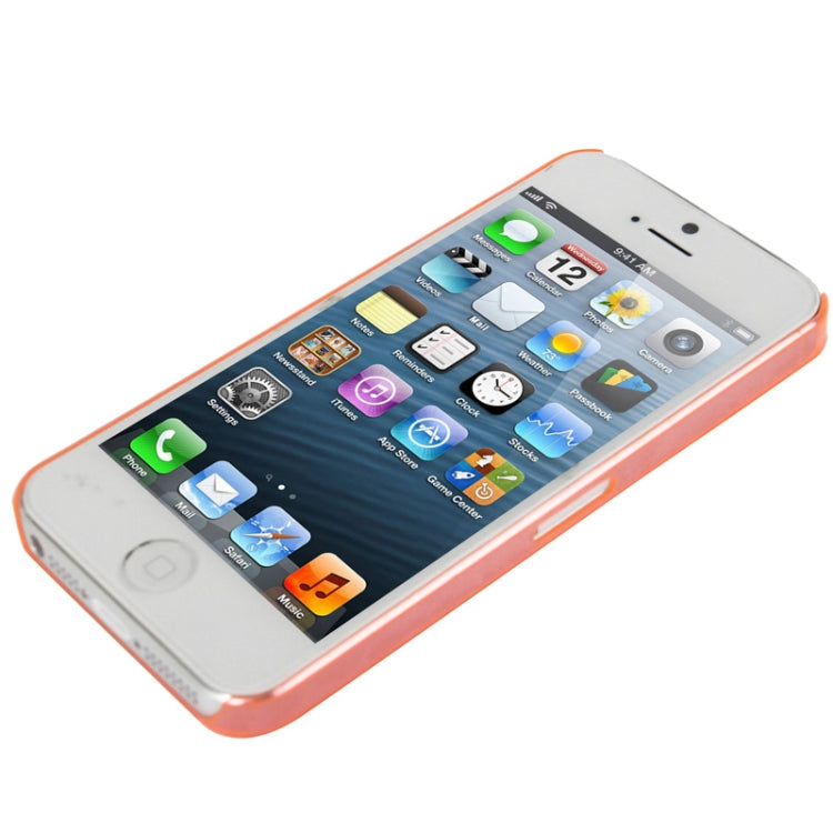 0.7mm Ultra Thin Liquid Cubed Geometric Pattern Translucent Plastic Case for iPhone 5 & 5s & SE