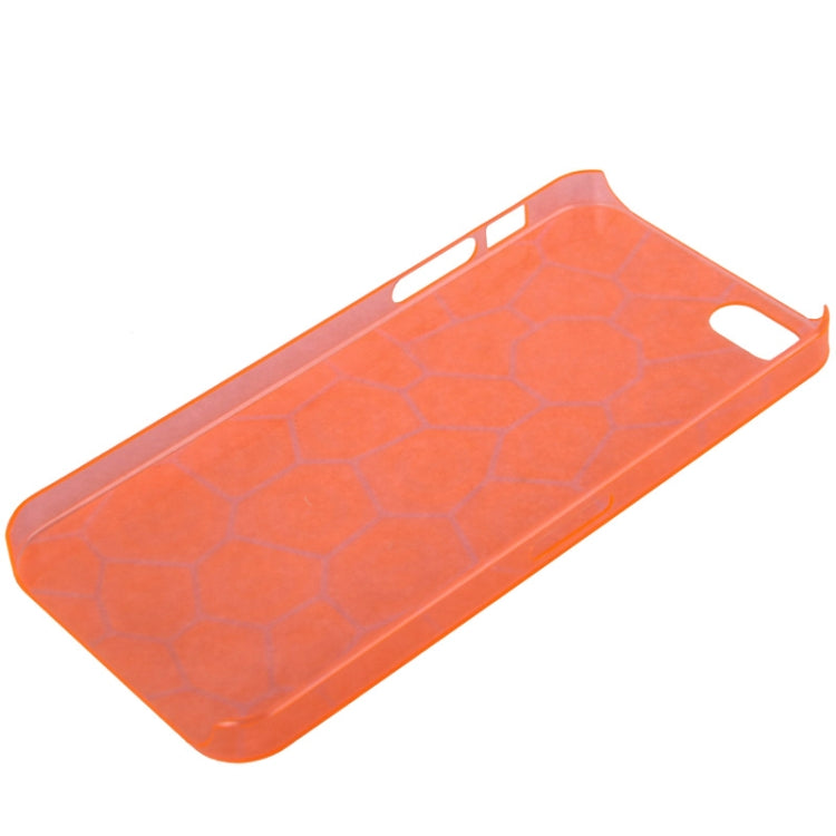 0.7mm Ultra Thin Liquid Cubed Geometric Pattern Translucent Plastic Case for iPhone 5 & 5s & SE